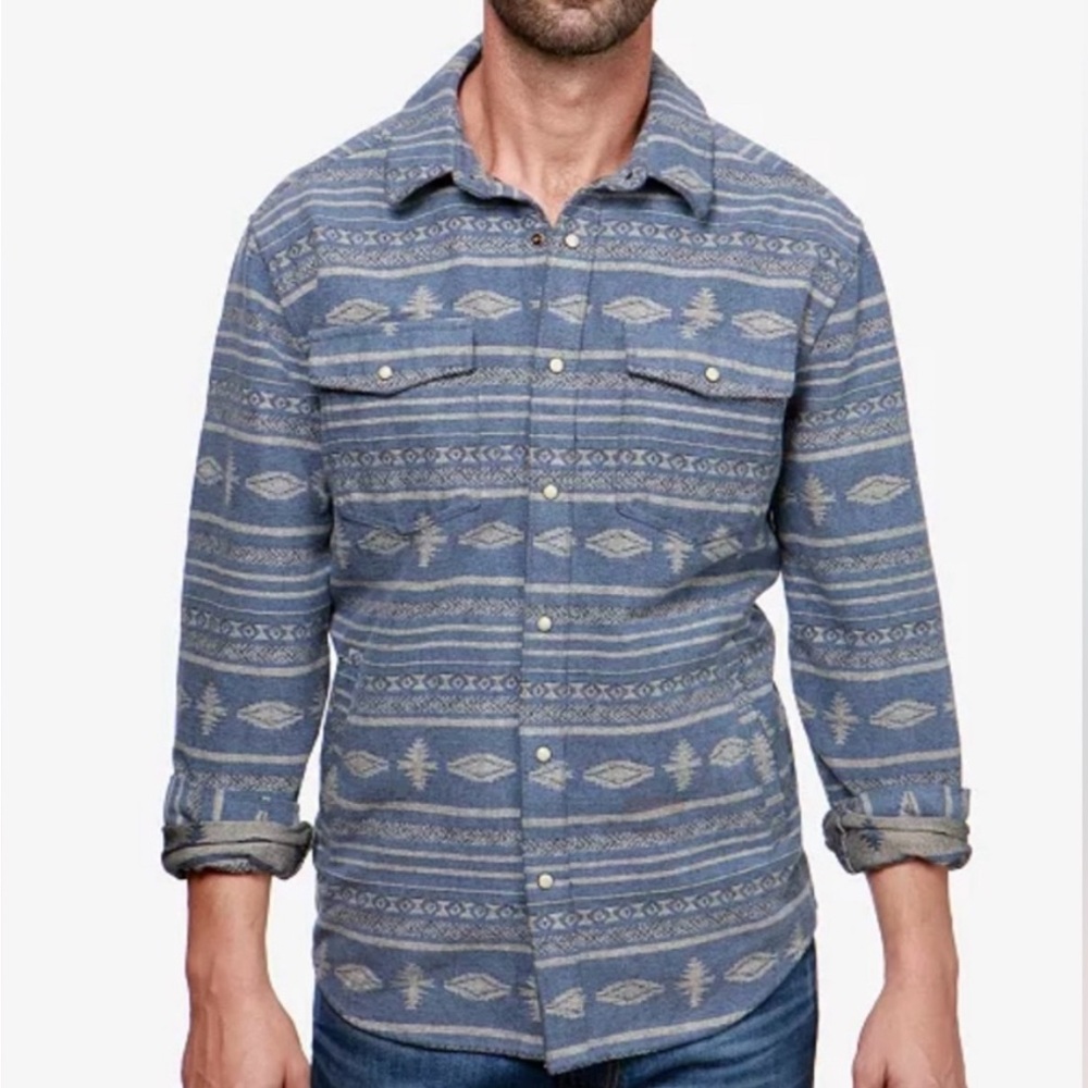 Lucky Brand Patterned Long Sleeve Shirt